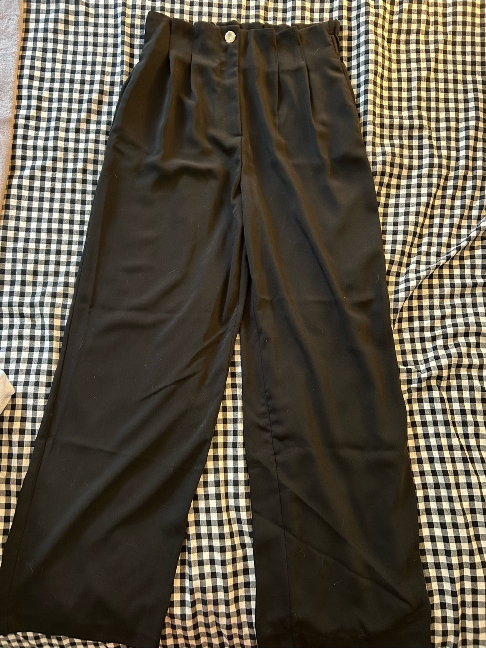 NWT Zara Pleated Black Trousers